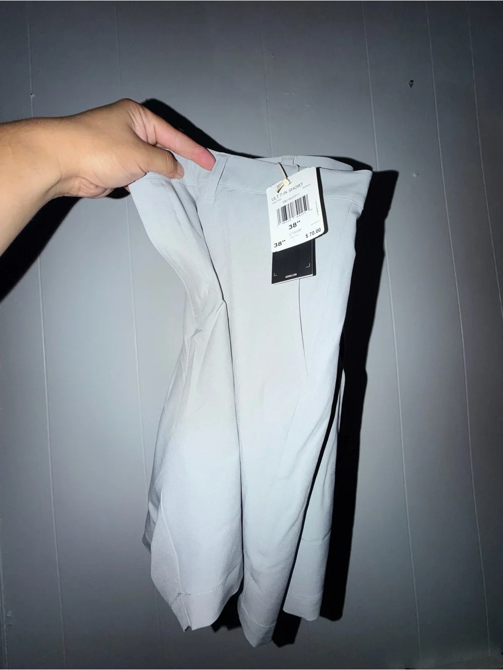 Men's Adidas Light Gray Golf Short Size 38”
